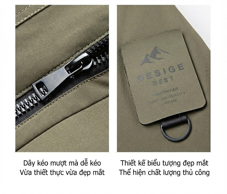 Áo Khoác Phao Nam Nữ Lông Vũ Dày Dặn Có Mũ Trùm Đầu Phong Cách Hàn Quốc Màu Xanh Lá Cây, Đen, Cam, Trắng... chi tiết 11