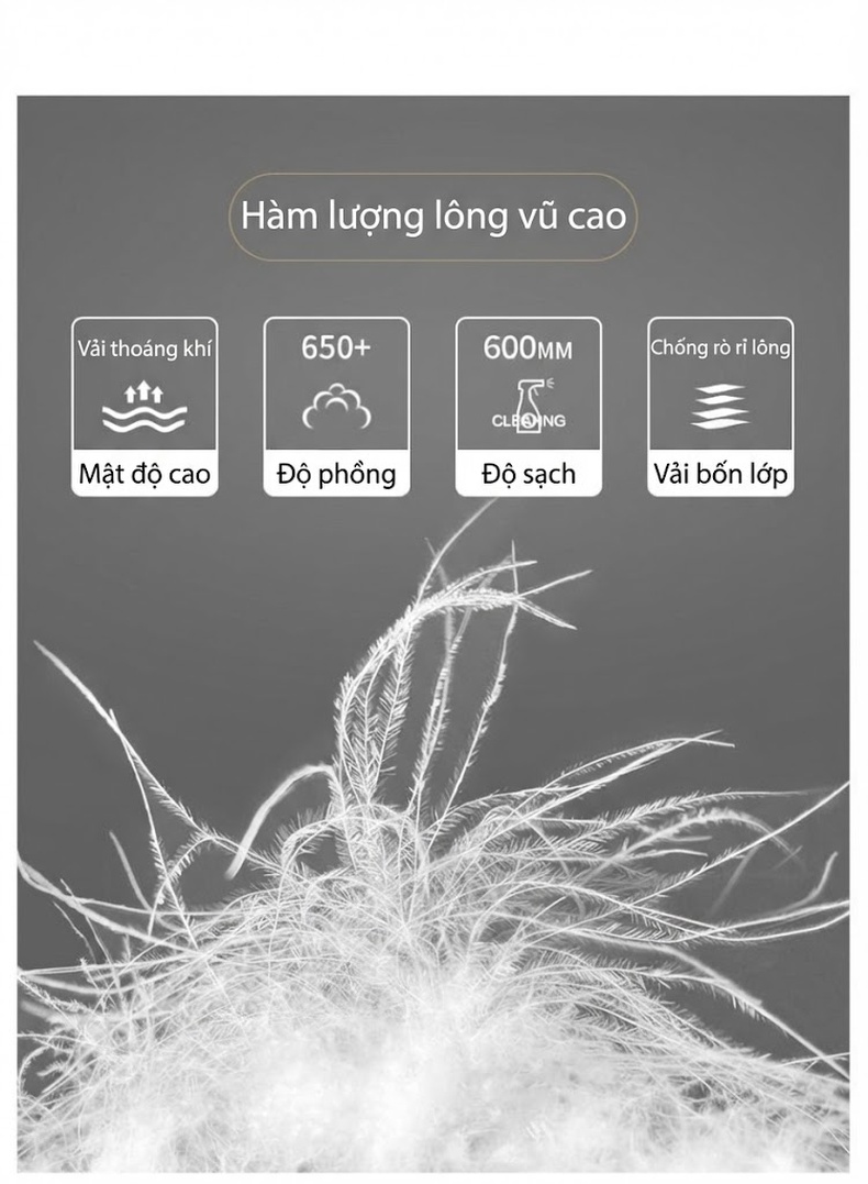 Áo Khoác Phao Nam Nữ Lông Vũ Dày Dặn Có Mũ Trùm Đầu Phong Cách Hàn Quốc Màu Xanh Lá Cây, Đen, Cam, Trắng... chi tiết 6