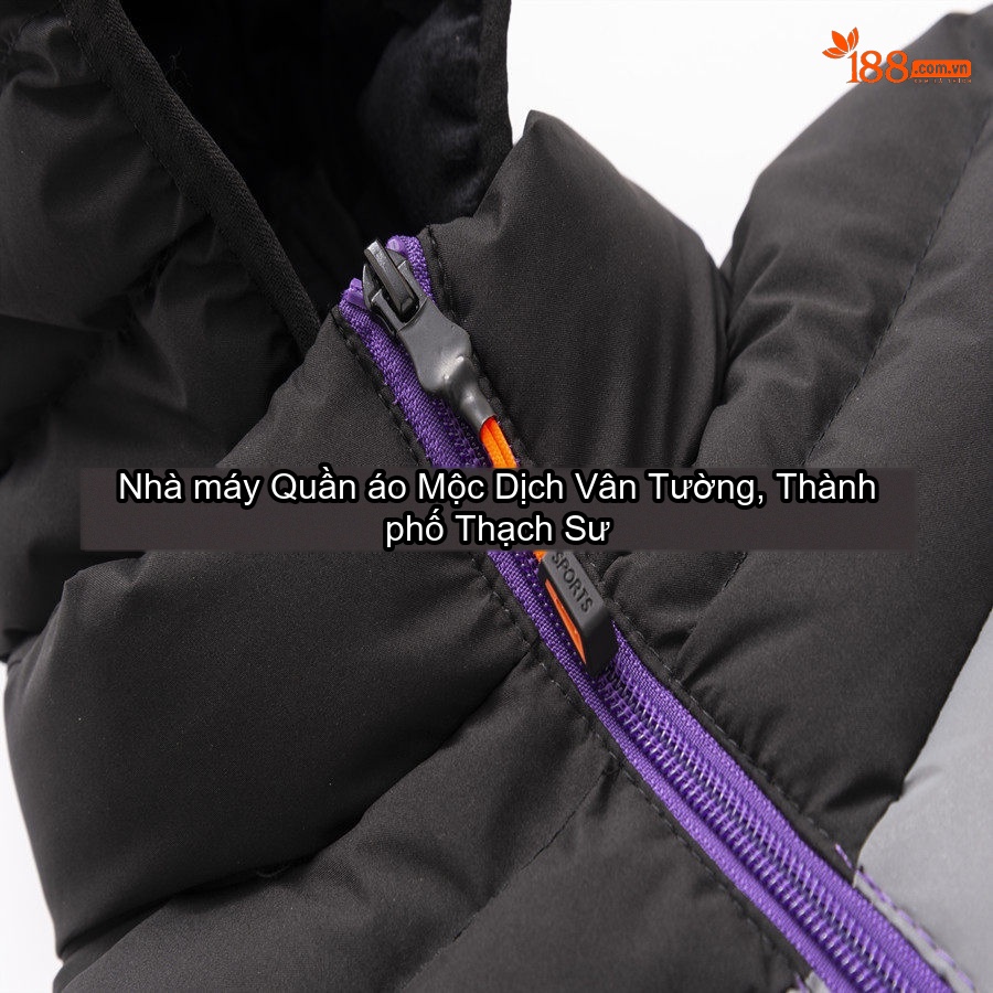 Áo Khoác Phao Nam Nữ Trẻ Em Có Mũ Trùm Đầu Lót Lông Dày Dặn Màu Đen, Vàng, Đỏ Nâu, Tím chi tiết 13