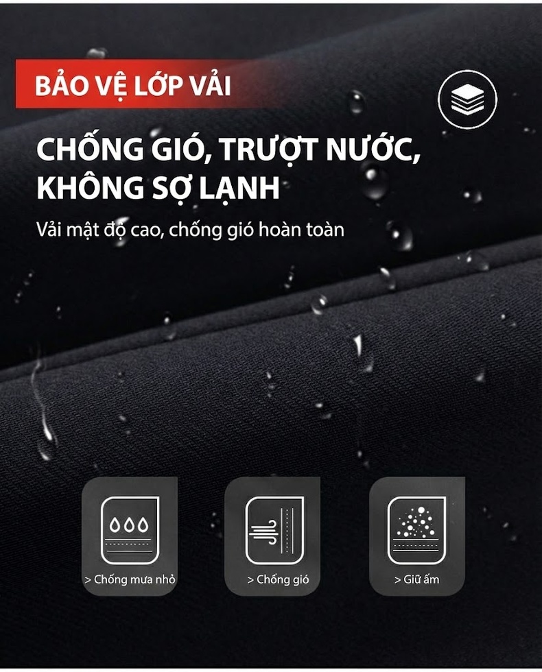 Áo Khoác Phao Nam Trung Niên Lông Vũ Ruột Tháo Rời Cổ Bẻ Màu Đen chi tiết 3