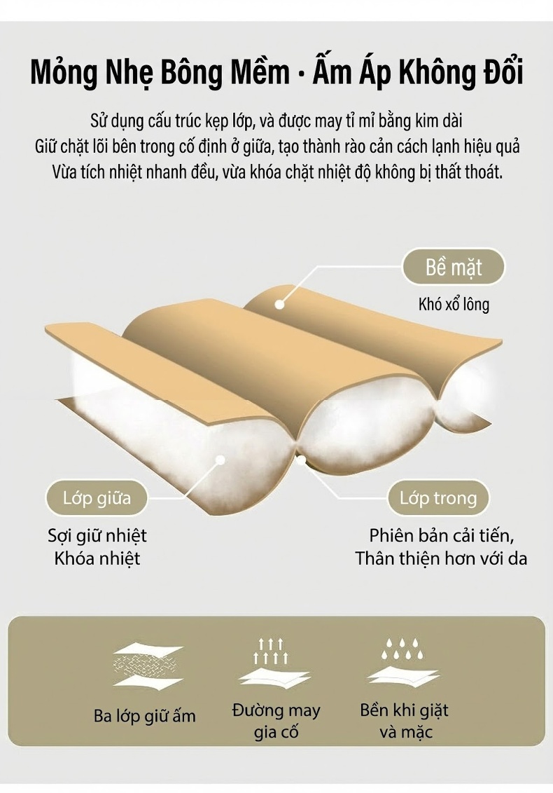 Áo Khoác Phao Nữ Cotton Trám Ô Cổ Bẻ Thiết Kế Nhỏ Nhắn Màu Đen, Nâu chi tiết 6