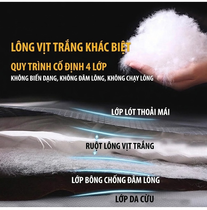 Áo Khoác Phao Nữ Da Cừu Dáng Dài Có Mũ Trùm Đầu Màu Đỏ, Đen chi tiết 6
