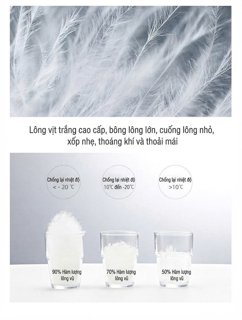 Áo Khoác Phao Nữ Da Cừu Dáng Dài Vừa Cổ Lông Cáo Màu Đen, Be chi tiết 6