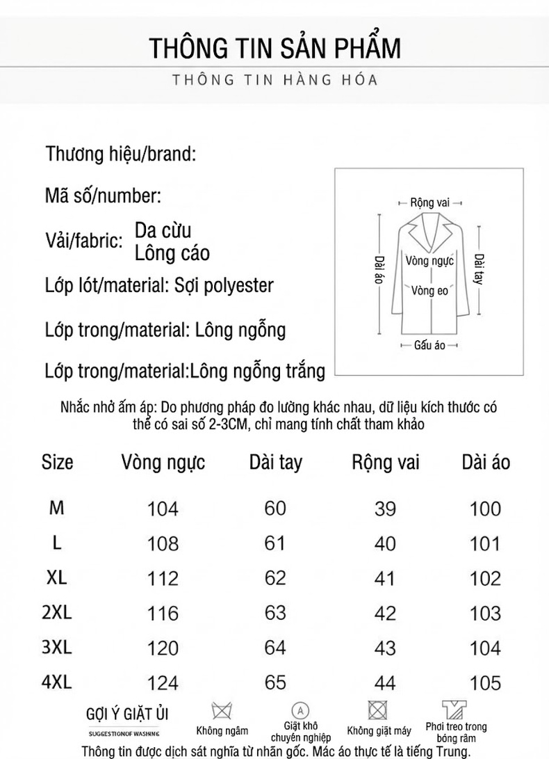 Áo Khoác Phao Nữ Da Cừu Thật Dáng Dài Vừa Cổ Lông Cáo Màu Đen chi tiết 3