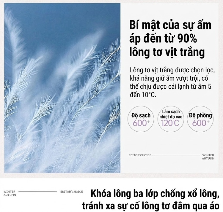 Áo Khoác Phao Nữ Da Thật Lót Lông Vũ Cổ Lông Thú Kiểu Ngắn Màu Đen chi tiết 6