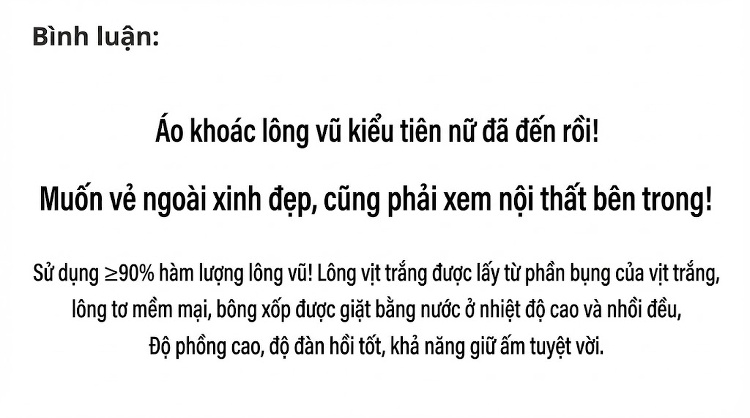 Áo Khoác Phao Nữ Dáng Dài Vừa Đầu Gối Có Mũ Trùm Đầu Dày Dặn Lót Lông Vịt Trắng Giữ Ấm Phong Cách Hàn Quốc Màu Đen, Trắng, Nâu chi tiết 2