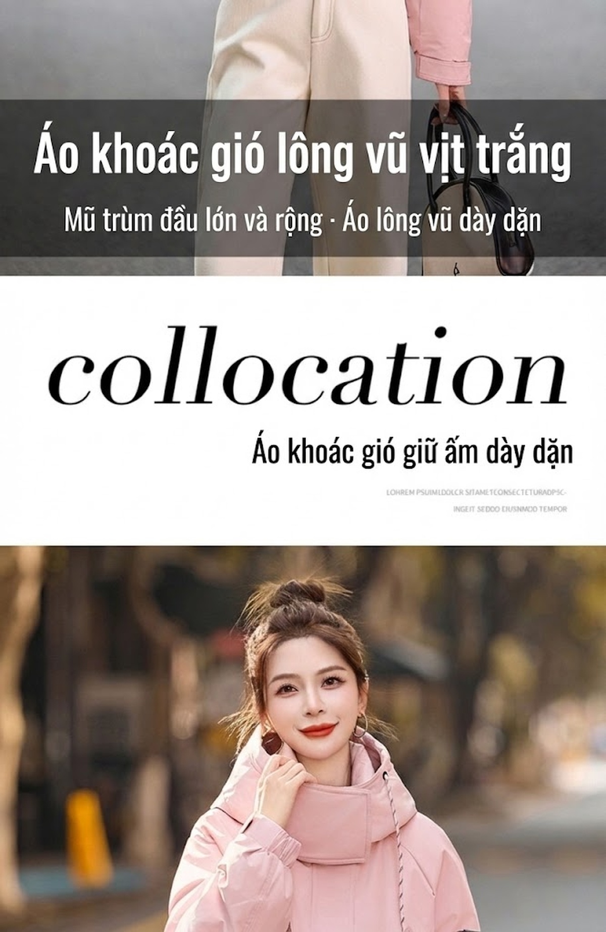 Áo Khoác Phao Nữ Dáng Ngắn 2024 Trẻ Trung Ấm Áp Màu Hồng, Nâu, Đen, Vàng chi tiết 5