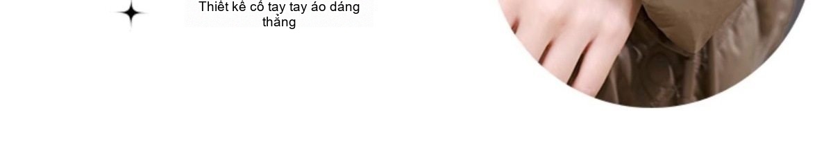 Áo Khoác Phao Nữ Dáng Ngắn Cổ Trụ Lót Lông Vũ Trắng Mỏng Nhẹ Màu Tím, Nâu, Kem chi tiết 13