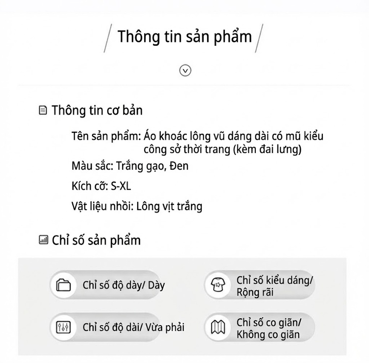Áo Khoác Phao Nữ Dáng 工装 Thiết Kế Thắt Eo Thời Trang Giữ Ấm Màu Be, Đen chi tiết 2