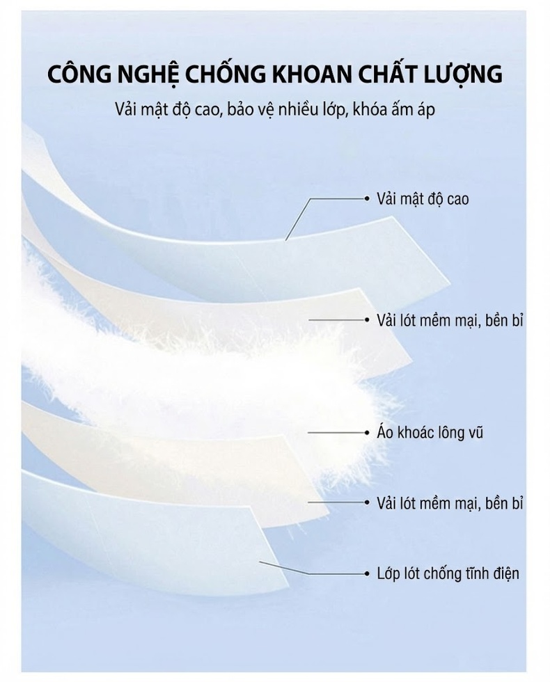 Áo Khoác Phao Nữ Dệt Kim Cổ Lật Kiểu Croptop Lót Lông Vịt Trắng Giữ Ấm Màu Nâu, Be, Xanh Olive, Đen chi tiết 10