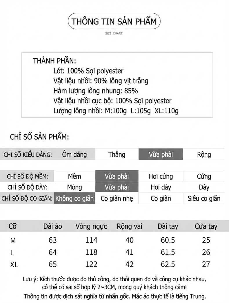 Áo Khoác Phao Nữ Lông Vũ Ngắn Dáng Nhỏ Gọn Thời Trang Màu Đen chi tiết 1
