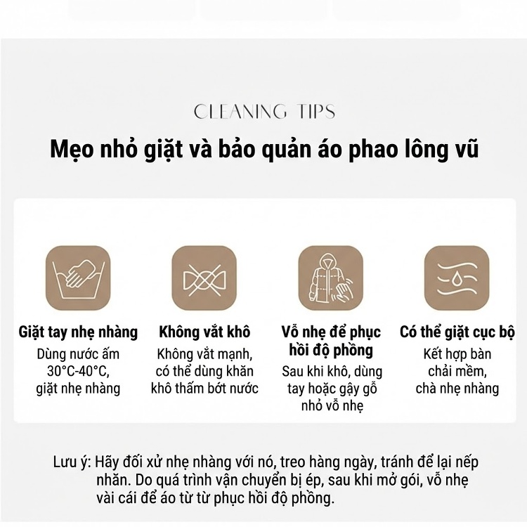 Áo Khoác Phao Nữ Lông Vũ Trắng Dáng Ngắn Phong Cách Tiểu Thư Thanh Lịch Màu Xám, Tím chi tiết 18
