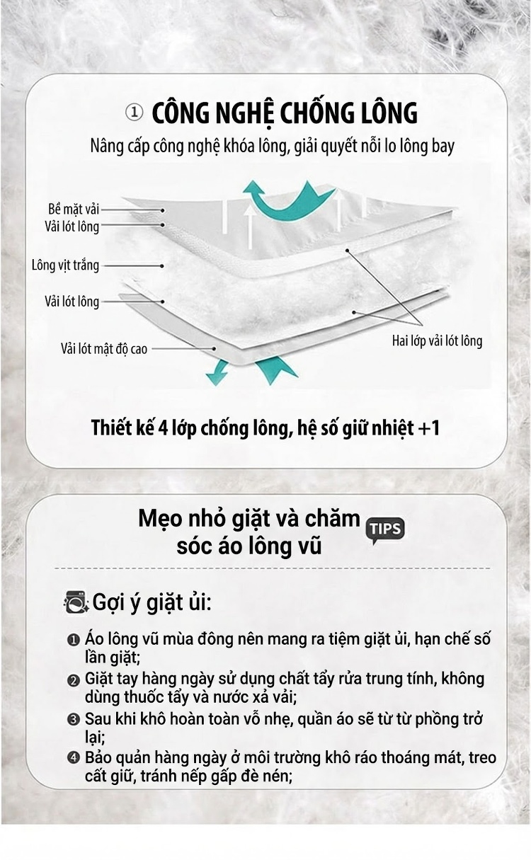 Áo Khoác Phao Nữ Lông Vũ Trắng Dáng Ngắn Phong Cách Tiểu Thư Thanh Lịch Màu Xám, Tím chi tiết 16
