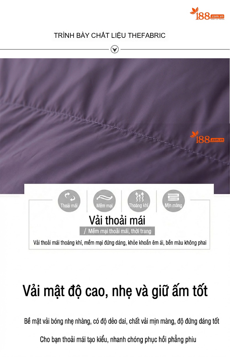Áo Khoác Phao Nữ Ngắn Tay Dài Có Mũ Lót Lông Vịt Dày Dặn Màu Đen, Tím chi tiết 7