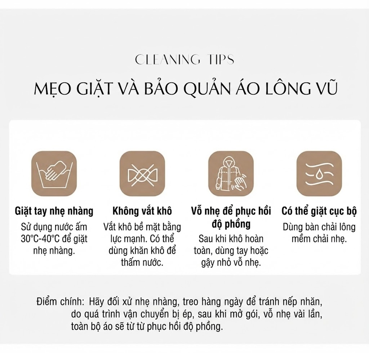 Áo Khoác Phao Nữ Ngắn Tay Lỡ Lông Cừu Dày Dặn Màu Đen, Nâu chi tiết 15