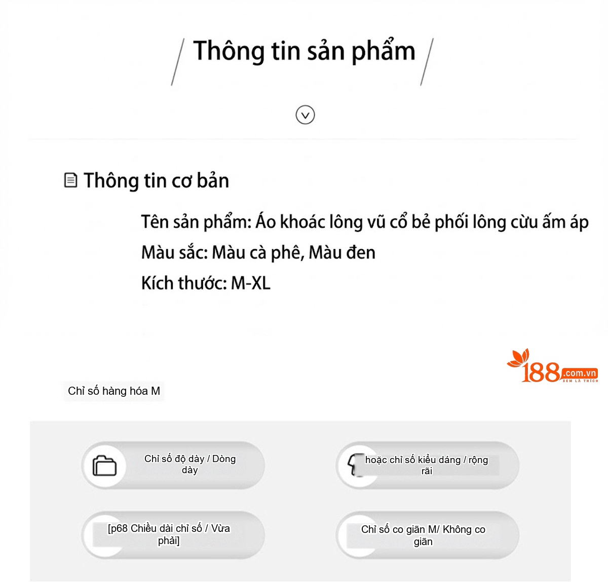 Áo Khoác Phao Nữ Ngắn Tay Lỡ Lông Cừu Dày Dặn Màu Đen, Nâu chi tiết 16