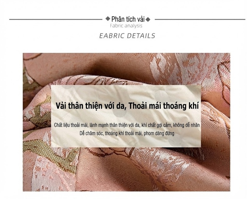 Áo Khoác Phao Nữ Ngắn Thêu Hoa Phong Cách Trung Hoa Cổ Điển Màu Hồng chi tiết 7