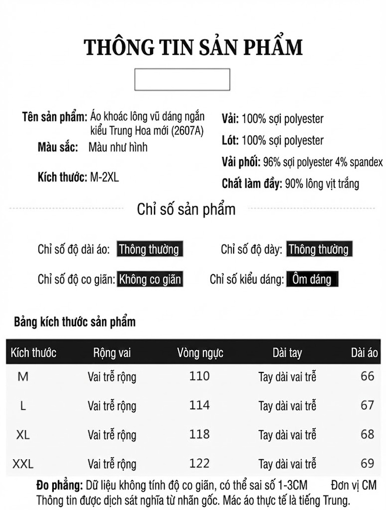 Áo Khoác Phao Nữ Ngắn Thêu Hoa Phong Cách Trung Hoa Cổ Điển Màu Hồng chi tiết 8