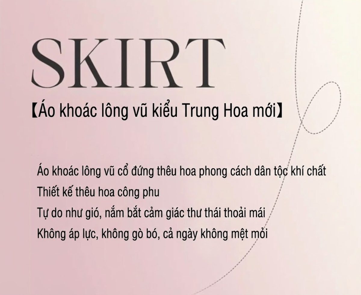 Áo Khoác Phao Nữ Thêu Họa Tiết Nhẹ Mỏng Giữ Ấm Màu Trắng Kem chi tiết 4