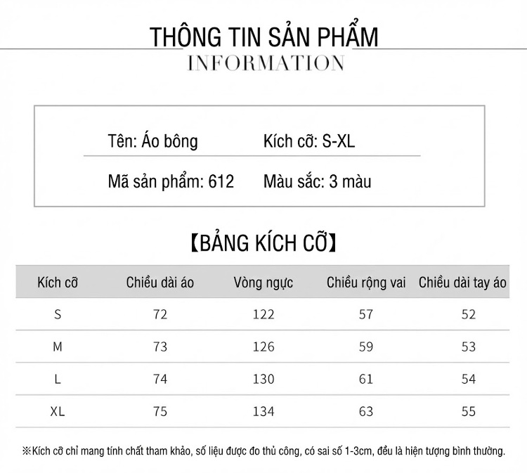 Áo Khoác Phao Nữ Trám Ô Cổ Bẻ Tay Bo Chun Màu Trắng, Nâu chi tiết 12