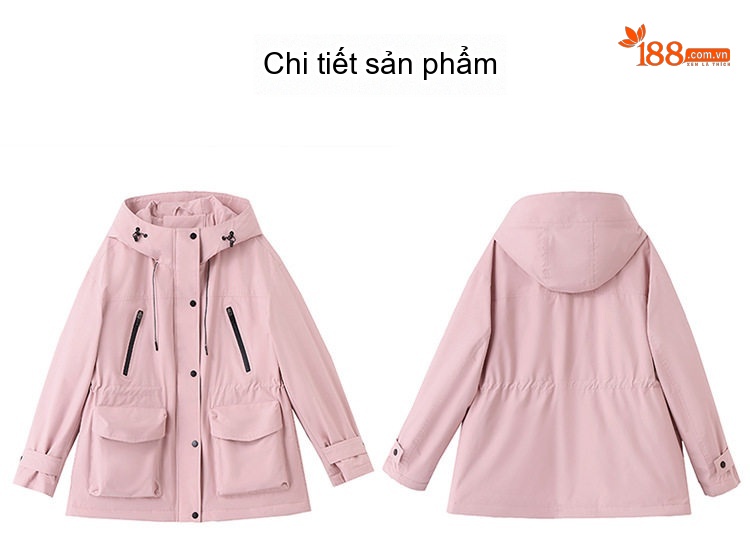 Áo Khoác Phao Parka Nữ Dáng Dài Vừa Thu Đông Cao Cấp Trắng Vịt Ấm Áp Màu Vàng, Trắng Kem, Hồng, Đen chi tiết 34