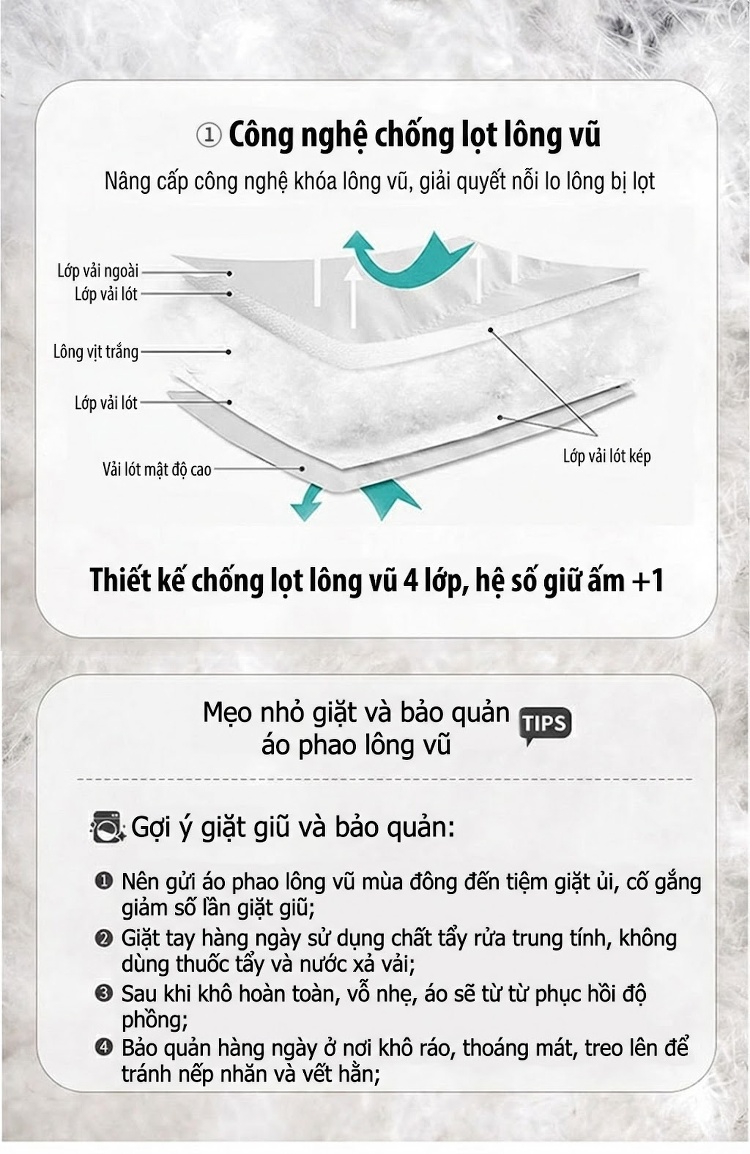 Áo Khoác Phao Parka Nữ Dáng Dài Vừa Thu Đông Cao Cấp Trắng Vịt Ấm Áp Màu Vàng, Trắng Kem, Hồng, Đen chi tiết 13