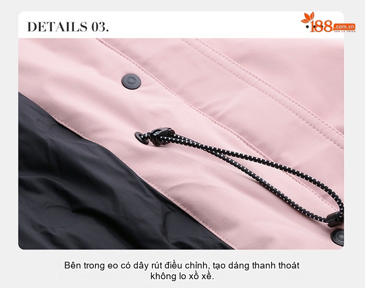 Áo Khoác Phao Parka Nữ Dáng Dài Vừa Thu Đông Cao Cấp Trắng Vịt Ấm Áp Màu Vàng, Trắng Kem, Hồng, Đen chi tiết 10