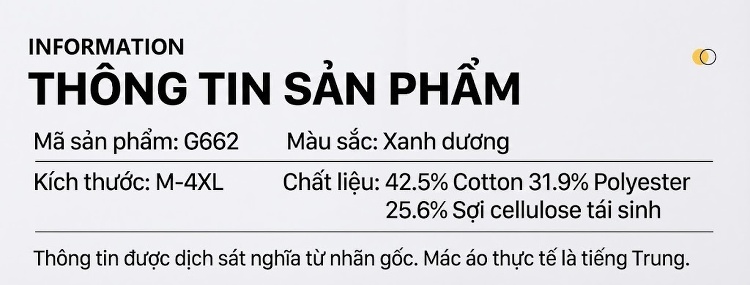 Áo Khoác Sọc Dài Tay Nam Cổ Denim Phong Cách Casual Màu Xanh chi tiết 3