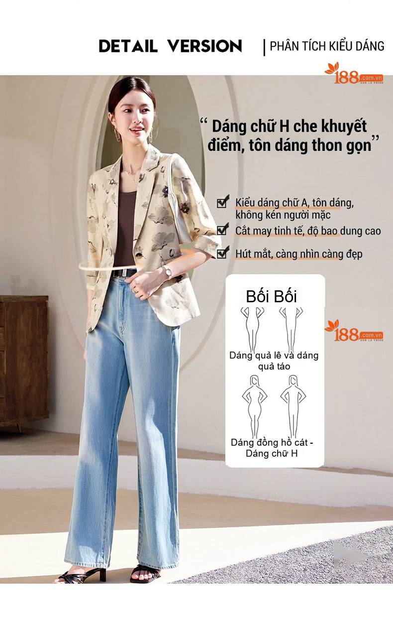 Áo Khoác Vest Nữ Thiên Sứ Tay Lỡ Họa Tiết Thời Trang Màu Trắng, Xanh Lá, Kaki chi tiết 5