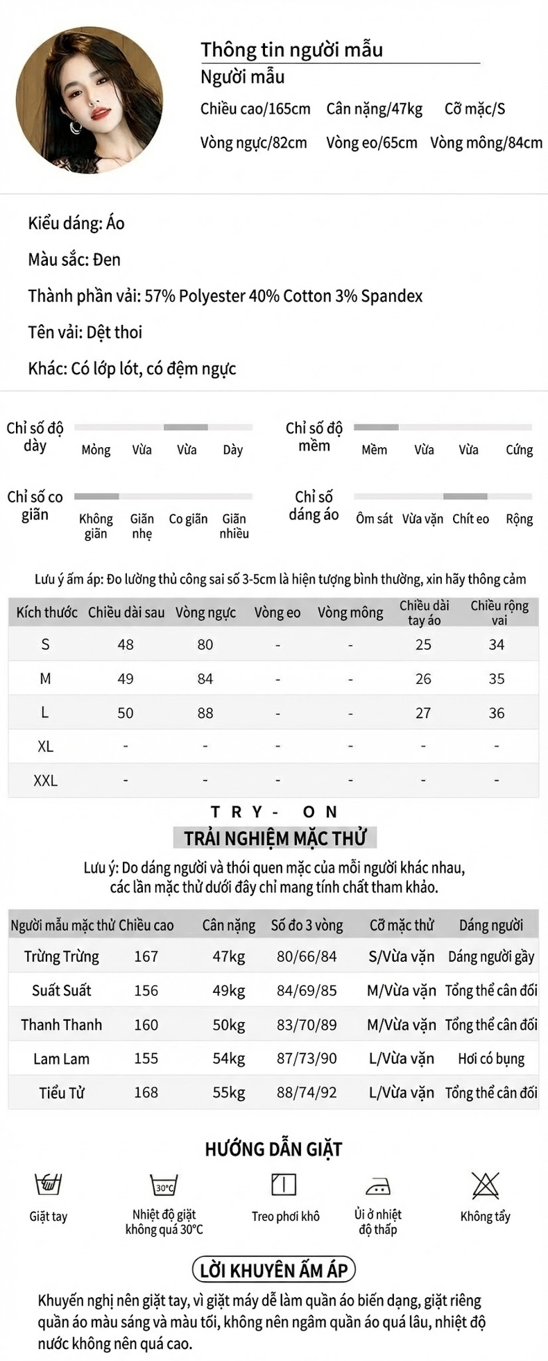 Áo Kiểu Nữ Thiết Kế Pháp Cổ Yếm Ngực Đính Đá Ngắn Tay Ren Màu Đen chi tiết 2