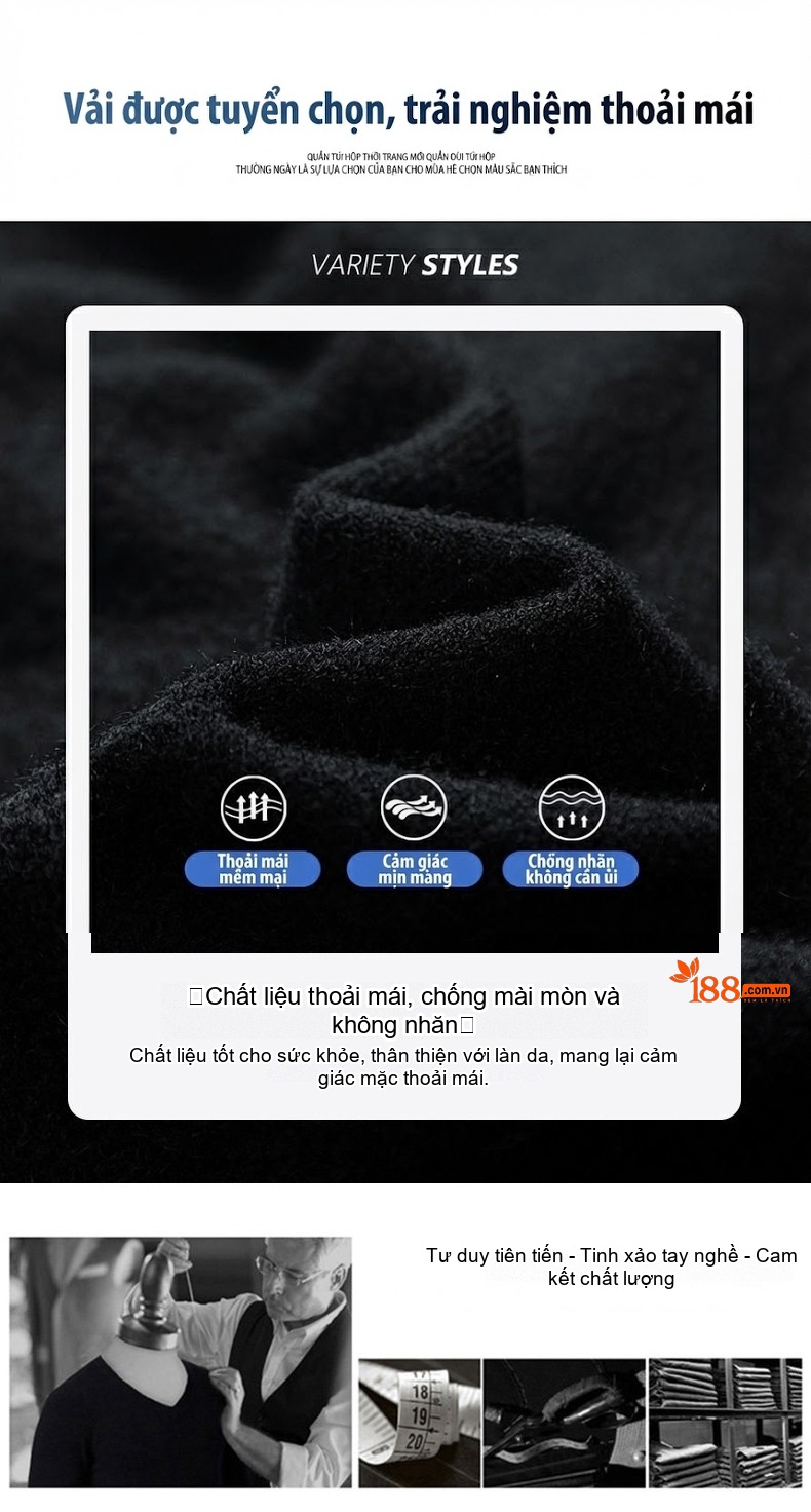 Áo Len Nam Dệt Kim Cổ Tròn Màu Đen, Xanh Da Trời, Đỏ, Trắng Kem... chi tiết 5