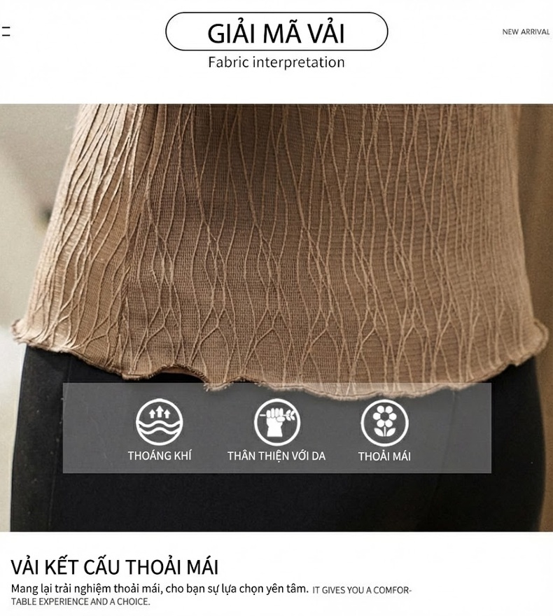 Áo Lót Lưới Nữ Dài Tay Cổ Lửng Ôm Dáng Phong Cách Thời Trang chi tiết 6