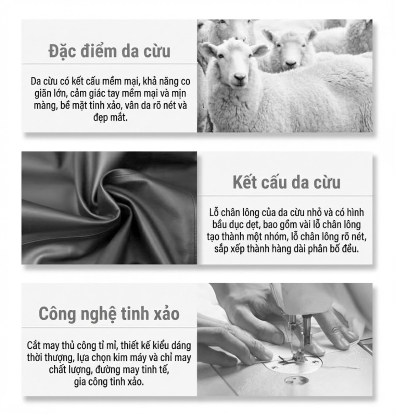 Áo Phao Da Cừu Lông Vũ Dáng Dài Vừa Mùa Đông 2023 Màu Đen chi tiết 2
