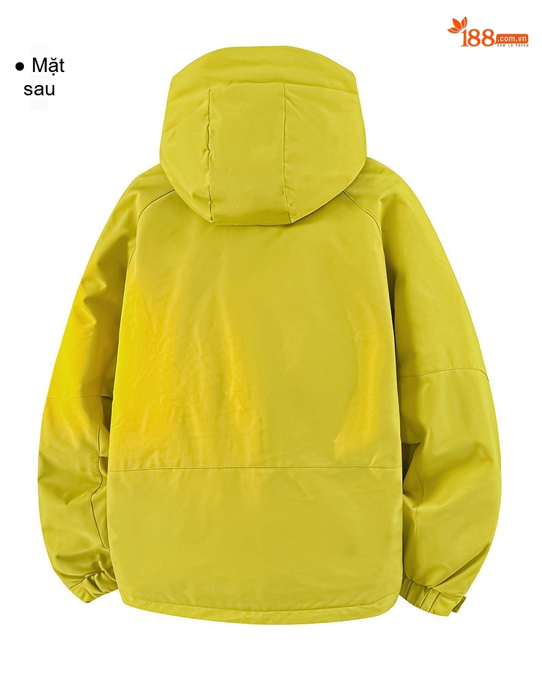 Áo Phao Nam Nữ 90% Lông Nhung Áo Khoác Parka Dáng Rộng Mũ Trùm Đầu Dày Dặn Màu Vàng, Trắng, Đen chi tiết 21