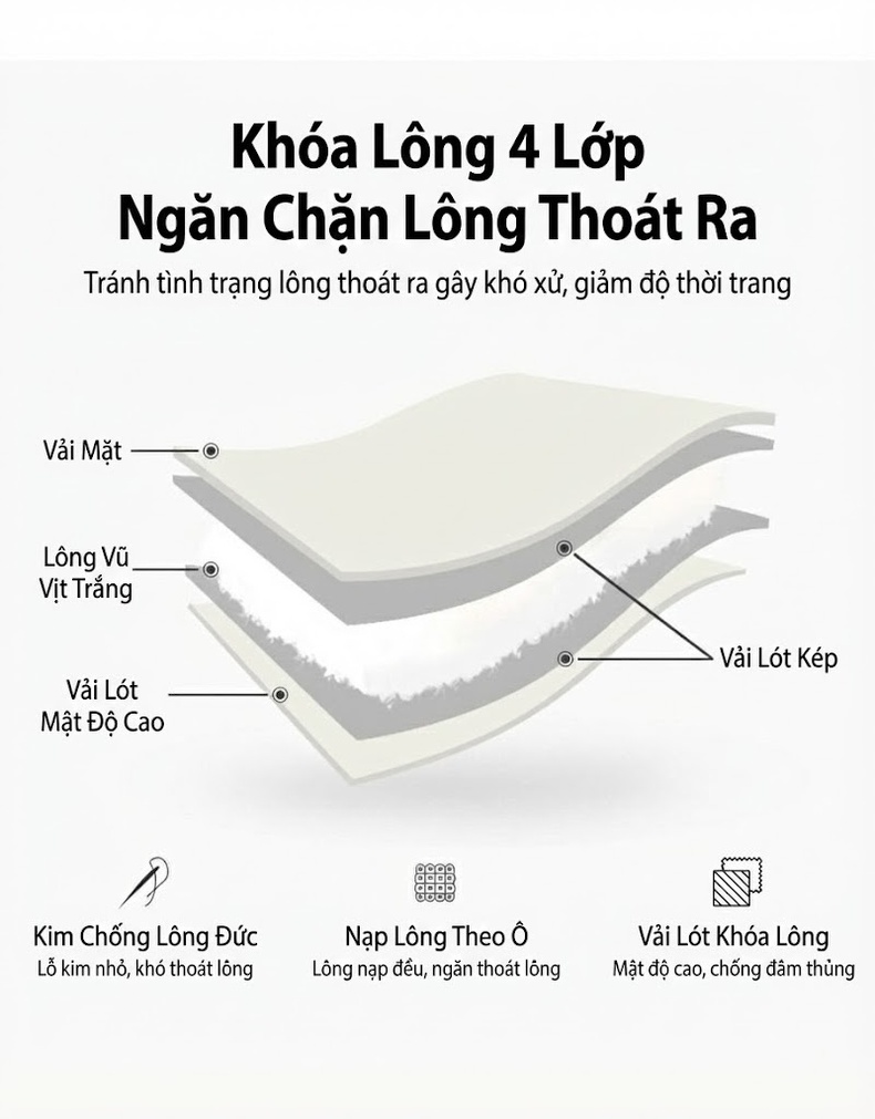 Áo Phao Nữ Dáng Dài Tay Loa Bèo Nhún Dày Dặn Phong Cách Thời Trang Màu Đen, Trắng Kem, Vàng Kem, Hồng chi tiết 10