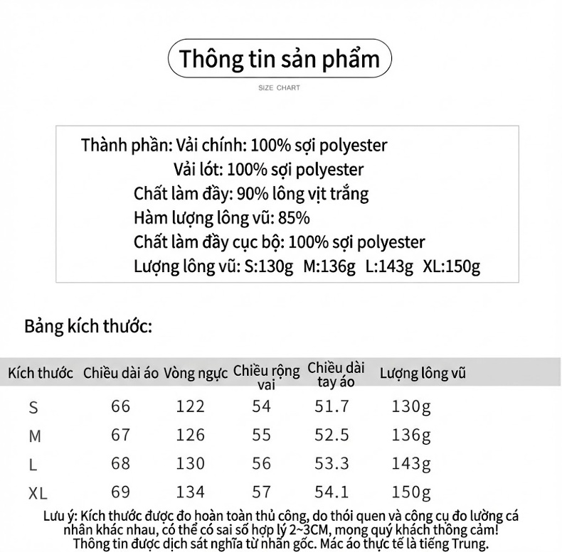 Áo Phao Nữ Dáng Ngắn Có Mũ Trùm Đầu Dày Dặn Phong Cách Thời Trang Màu Nâu, Đen, Trắng... chi tiết 9