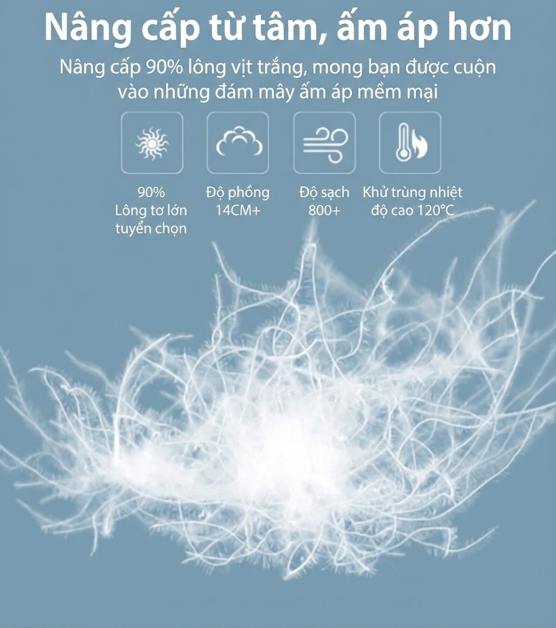 Áo Phao Nữ Dáng Ngắn Mũ Trùm Đầu Rộng Rãi Lót Lông Vũ Trắng Dày Dặn Màu Trắng, Đen, Nâu, Xám... chi tiết 11