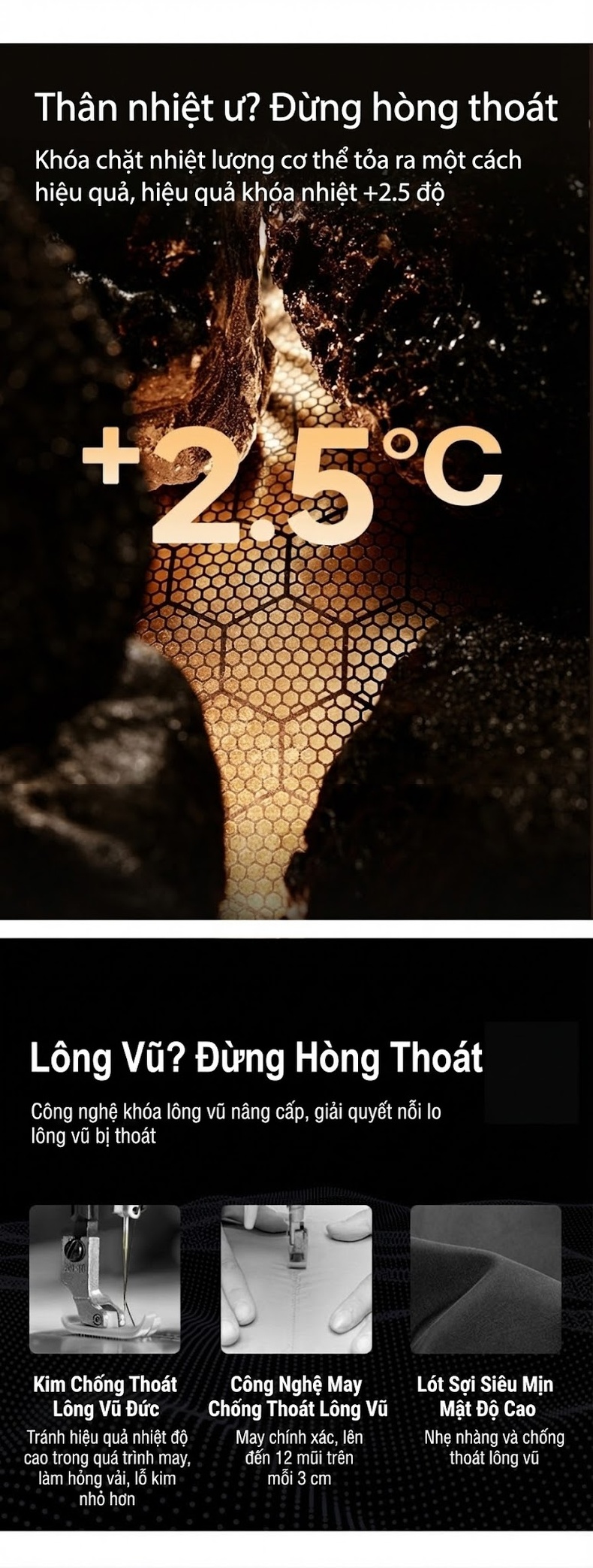 Áo Phao Nữ Dáng Rộng Mũ Trùm Đầu Ấm Áp Lót Lông Vũ Màu Nâu, Xám chi tiết 3