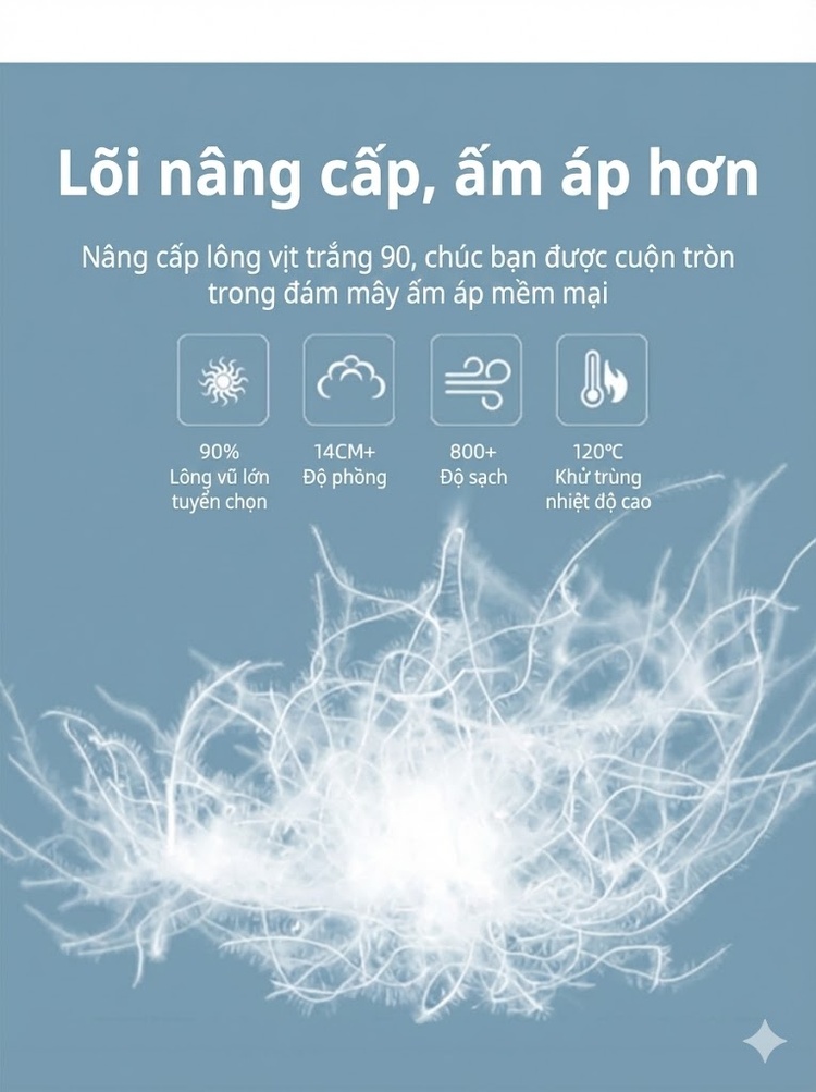 Áo Phao Nữ Ngắn Tay Dáng Bánh Mì Dày Dặn Ấm Áp chi tiết 3