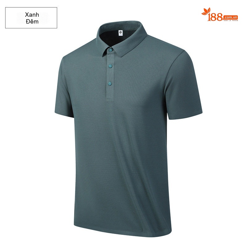 Áo Polo Nam Cổ Bẻ Không Nhăn Thoáng Mát Màu Xám, Xanh Navy, Be chi tiết 11