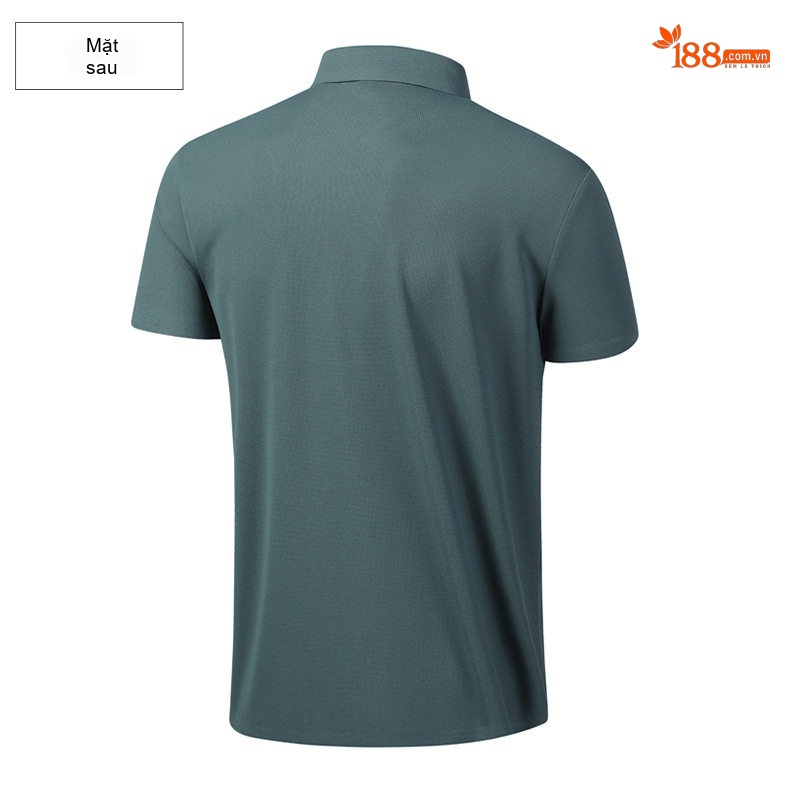 Áo Polo Nam Cổ Bẻ Không Nhăn Thoáng Mát Màu Xám, Xanh Navy, Be chi tiết 12
