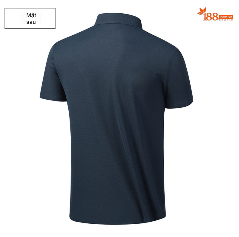 Áo Polo Nam Cổ Bẻ Không Nhăn Thoáng Mát Màu Xám, Xanh Navy, Be chi tiết 16