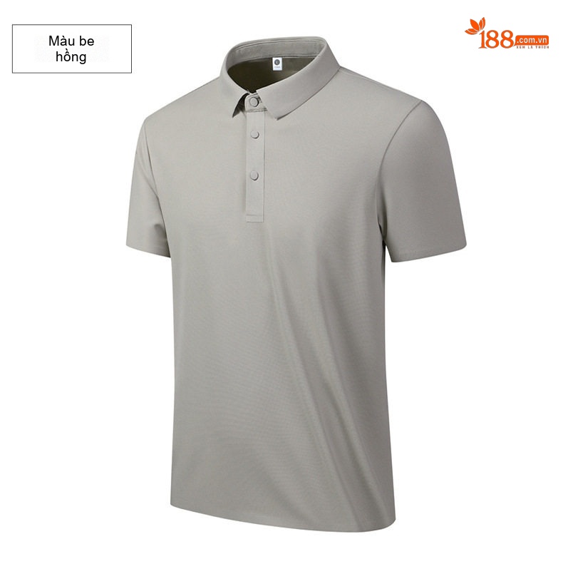 Áo Polo Nam Cổ Bẻ Không Nhăn Thoáng Mát Màu Xám, Xanh Navy, Be chi tiết 17