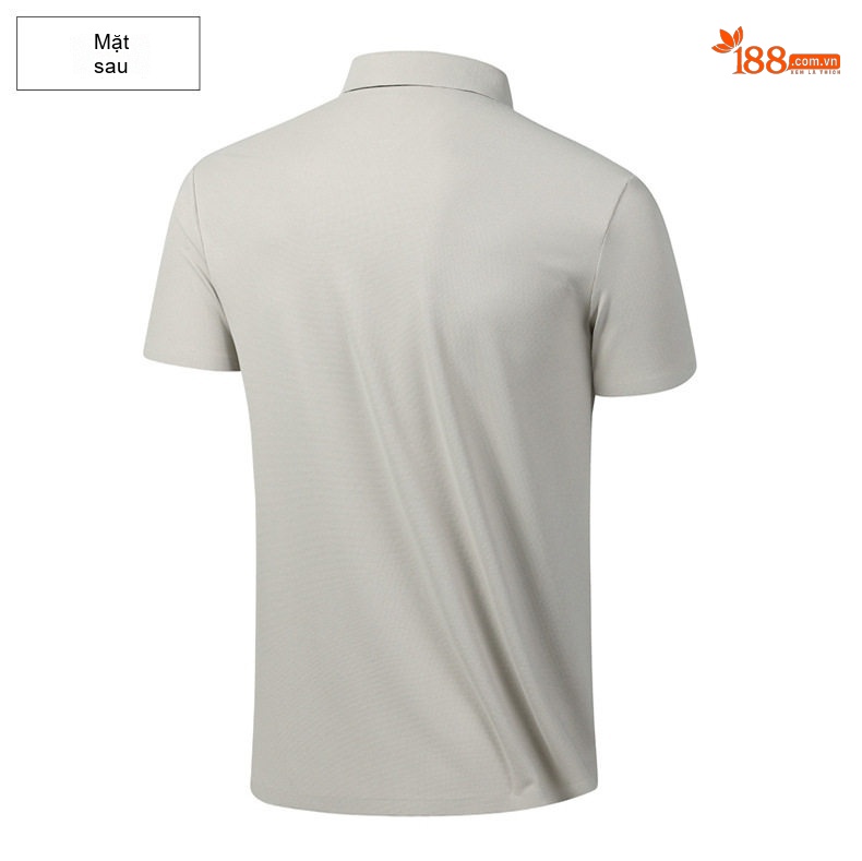 Áo Polo Nam Cổ Bẻ Không Nhăn Thoáng Mát Màu Xám, Xanh Navy, Be chi tiết 18