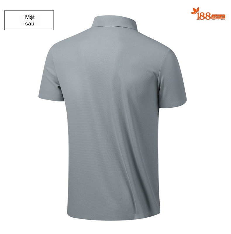 Áo Polo Nam Cổ Bẻ Không Nhăn Thoáng Mát Màu Xám, Xanh Navy, Be chi tiết 24