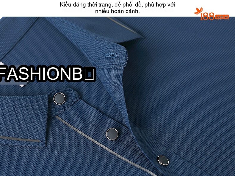 Áo Polo Nam Cổ Bẻ Tay Ngắn Lụa Tơ Tằm Mềm Mại Màu Xanh, Đen, Cam, Xám... chi tiết 12