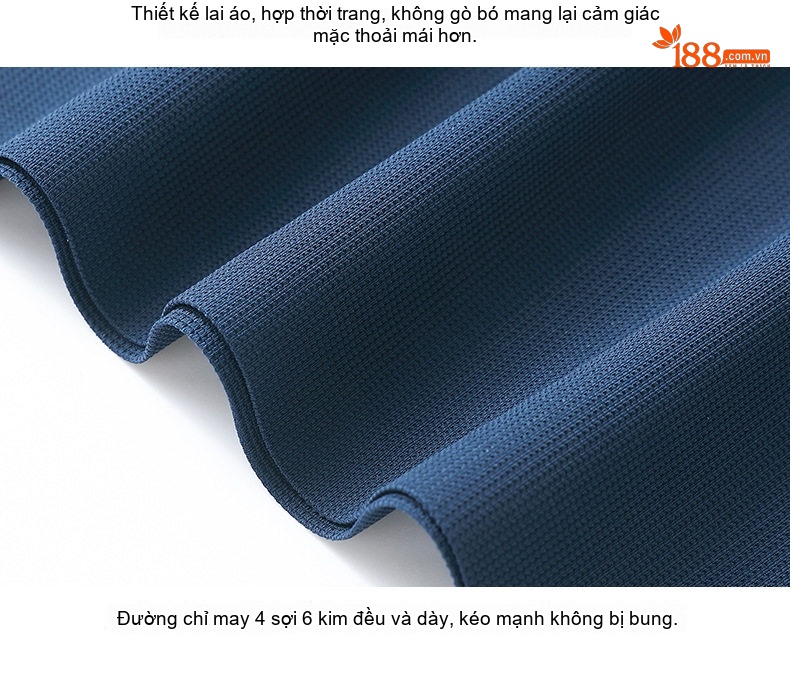 Áo Polo Nam Cổ Bẻ Tay Ngắn Lụa Tơ Tằm Mềm Mại Màu Xanh, Đen, Cam, Xám... chi tiết 15