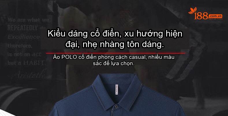 Áo Polo Nam Cổ Bẻ Tay Ngắn Lụa Tơ Tằm Mềm Mại Màu Xanh, Đen, Cam, Xám... chi tiết 3