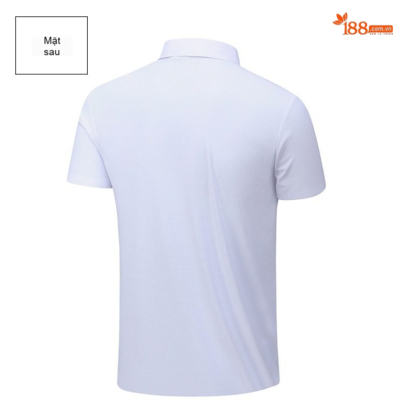 Áo Polo Nam Cổ Bẻ Vải Waffle Chống Nắng Thoáng Mát Màu Xám, Trắng chi tiết 11