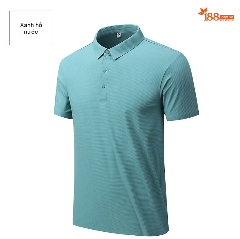 Áo Polo Nam Cổ Bẻ Vải Waffle Chống Nắng Thoáng Mát Màu Xám, Trắng chi tiết 13